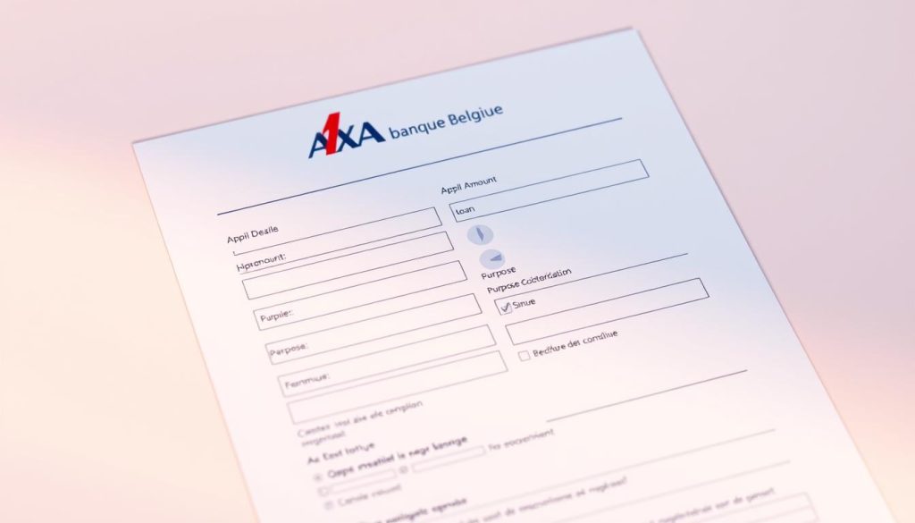 Demande de crédit AXA Banque Belgique