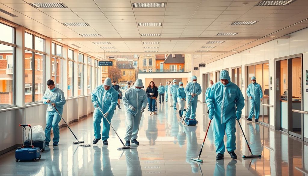 emplois nettoyage écoles hôpitaux belgique